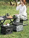 Folding Collapsible Toilet for Adults & Kids Emergency Toilet with Lid & Reusable for Camping Travel Outdoor Car RV & Emergency Use