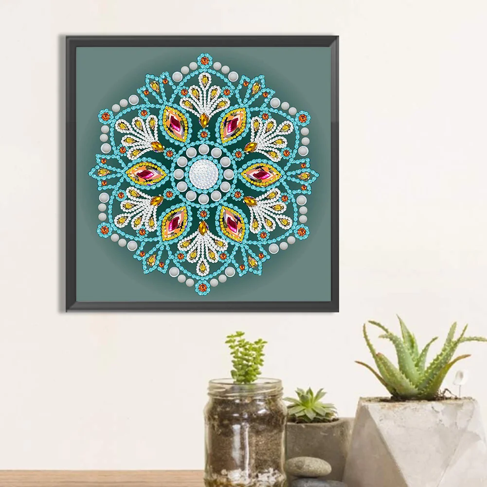 Diamond Painting - Partial Special Shaped Drill - Mandala(Canvas|30*30cm)