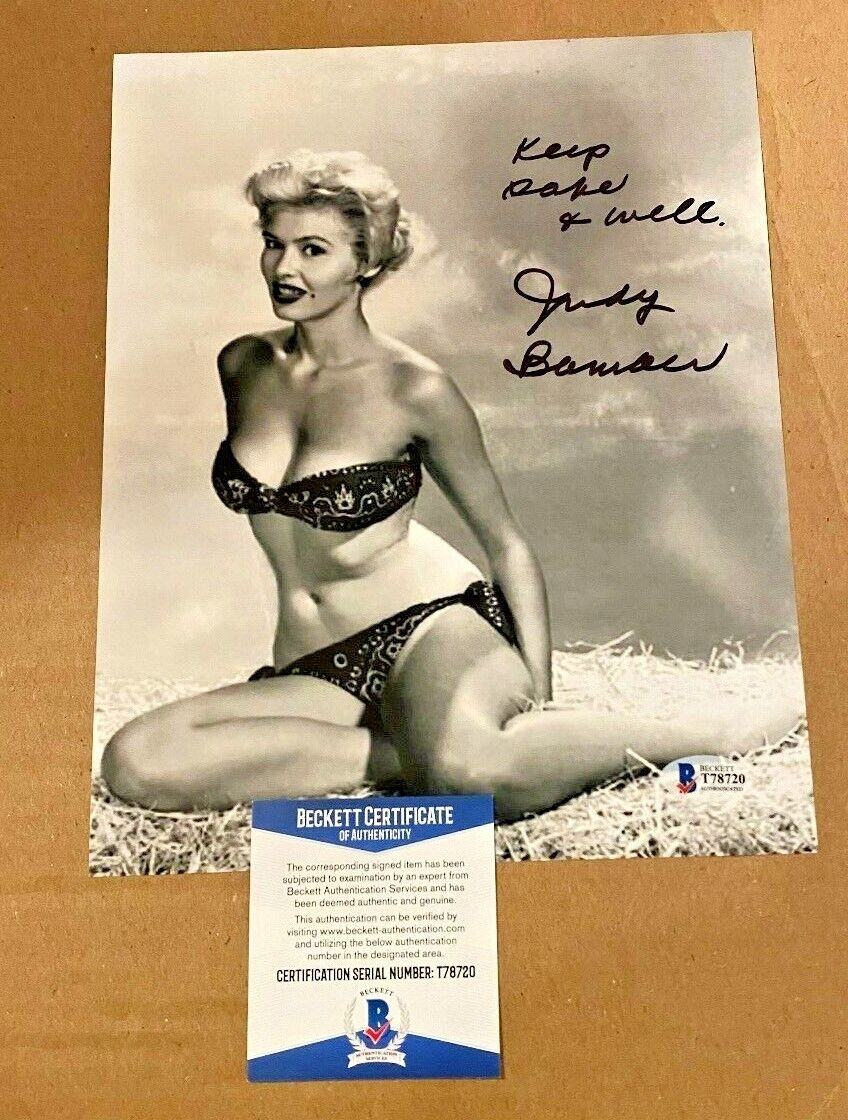 JUDY BAMBER SIGNED YOUNG 8X10 Photo Poster painting BECKETT CERTIFIED