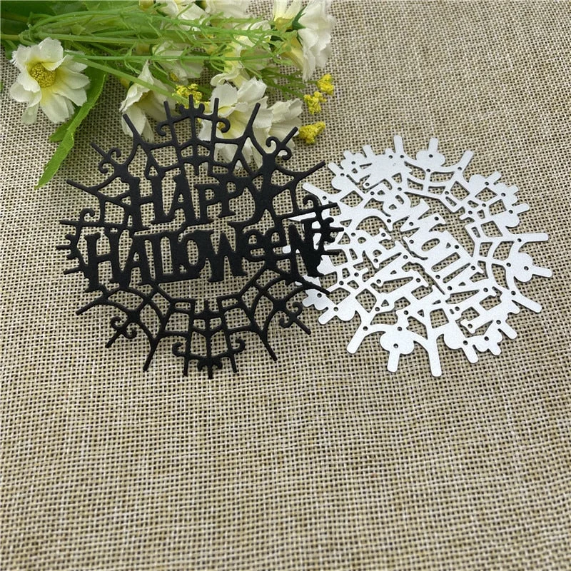 Happy Halloween Metal Cutting Dies Stencils For DIY Scrapbooking Decorative Embossing Handcraft Die Cutting Template