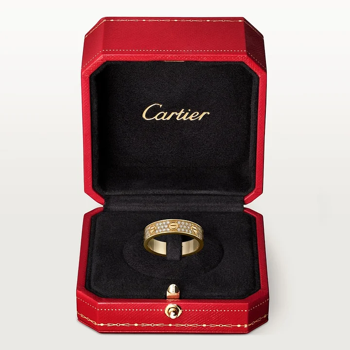 6 photos, a wedding ring from the #LOVE# collection, set with diamonds