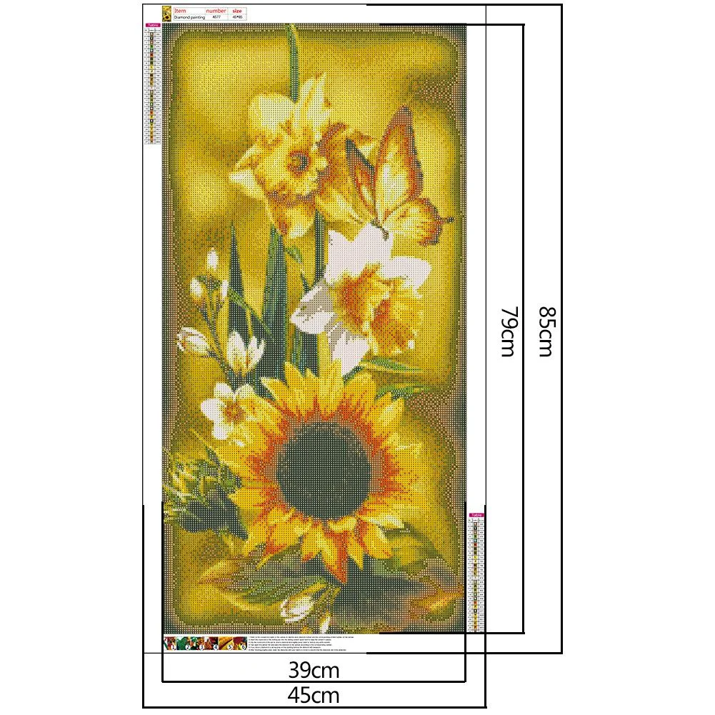 Diamond Painting - Full Round Drill - Sunflower (45*85cm)