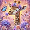 Giraffe-11CT Stamped Cross Stitch 40*40cm tapestrymarket