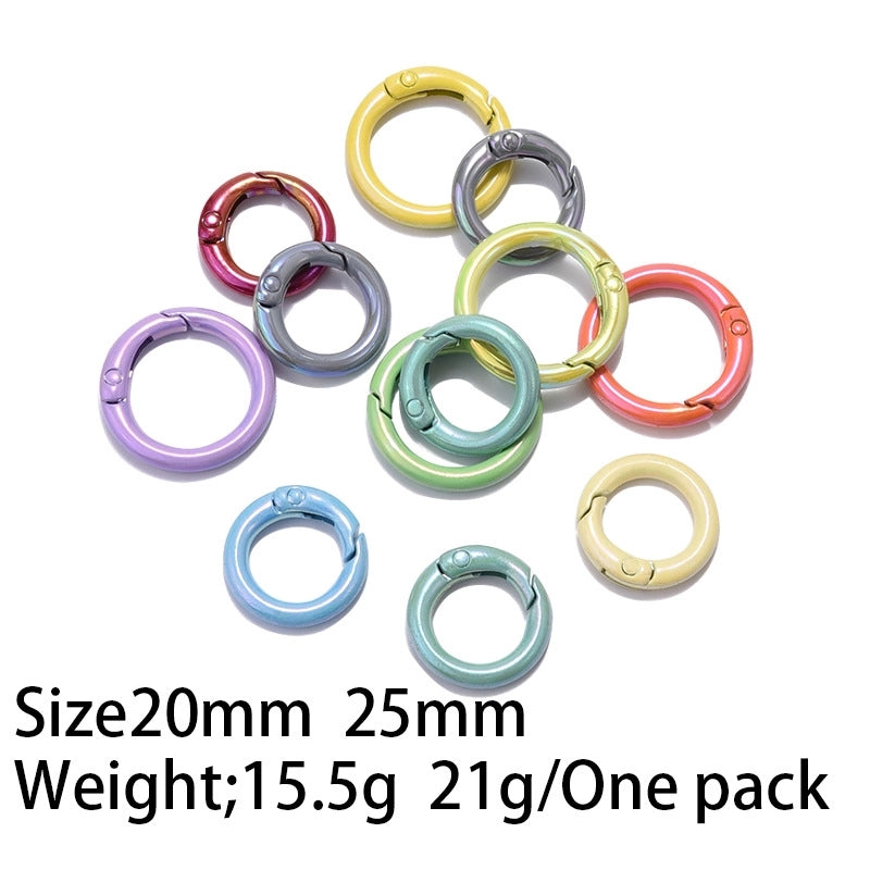 Basic Round Alloy Plating Unisex Bag Pendant Keychain