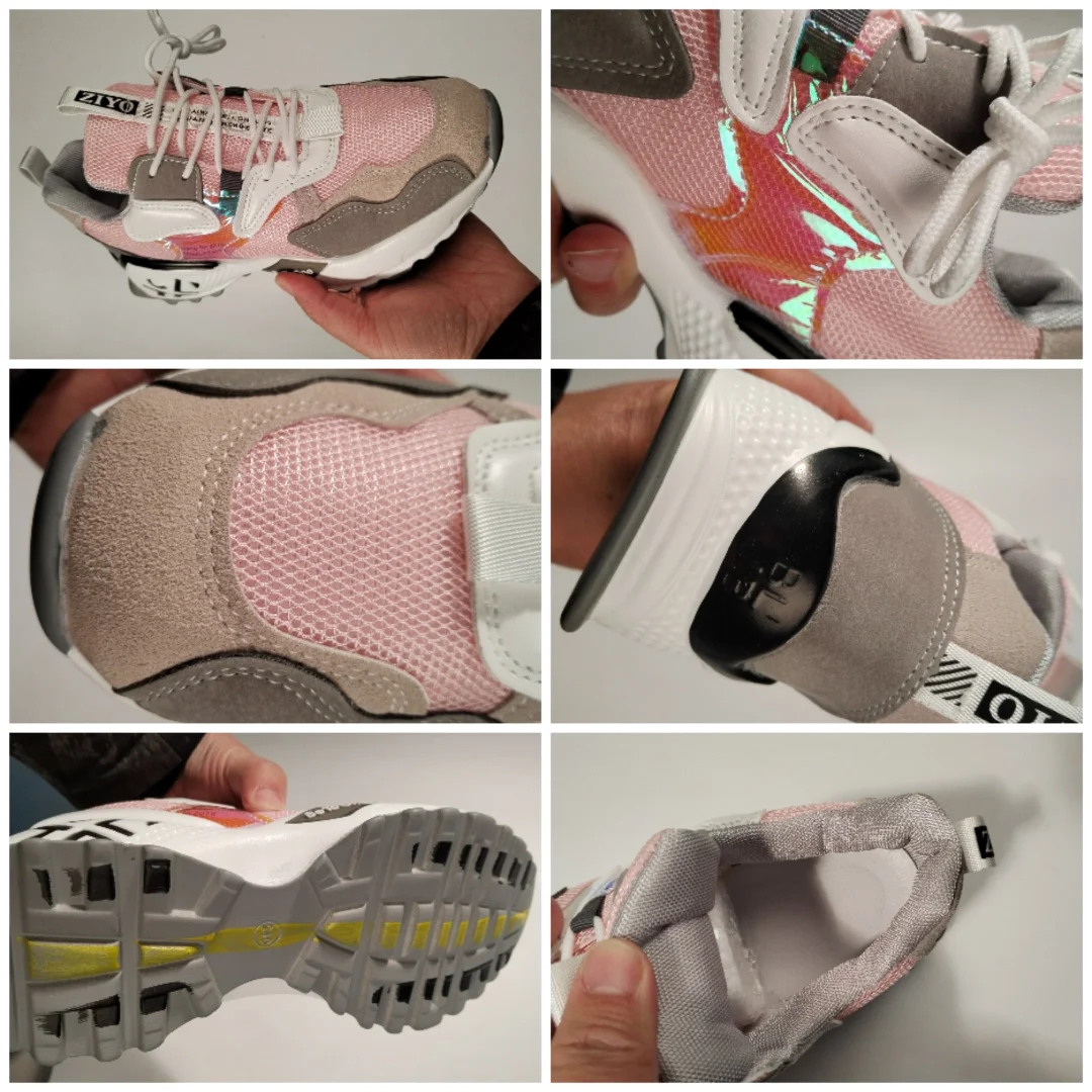 Fujin women sneakers 2021 spring autumn ladies shoes platform  for women flats lace up breathable sport casual platform shoes