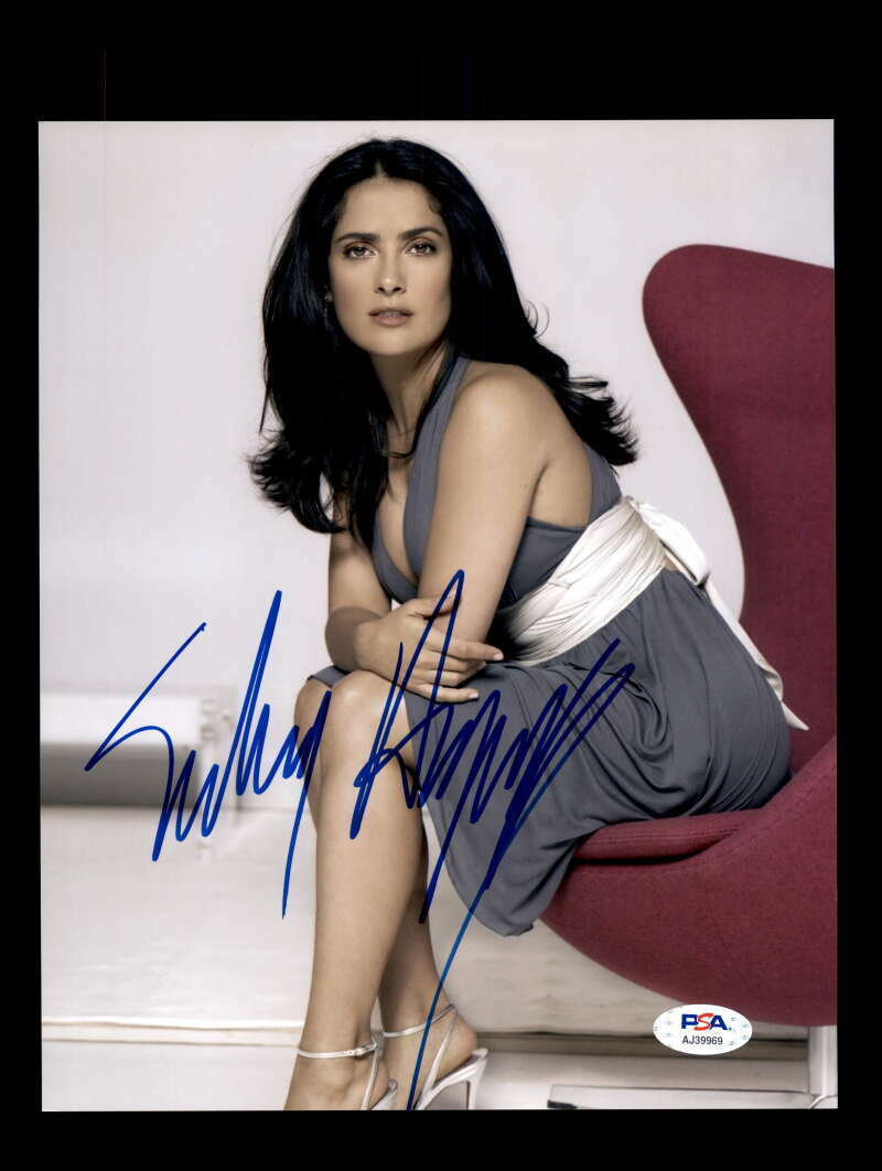 Salma Hayek PSA DNA Coa Signed 8x10 Photo Poster painting Autograph