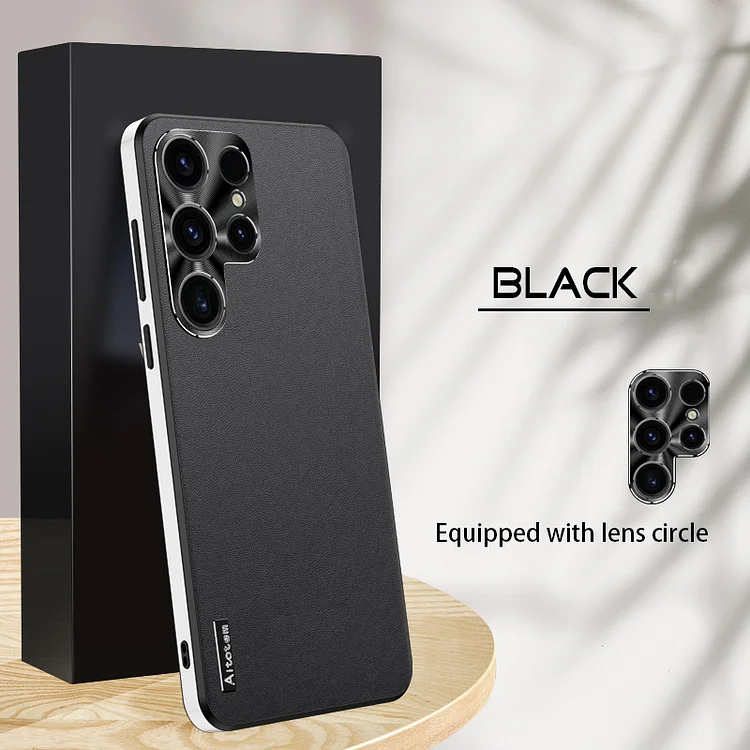 Ultra Frosted Plain Leather Phone Case For Samsung  Etrgadget- Smartphone Cases & Covers | Accessories