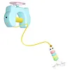 Interactive Cat Hanging Toys USB Charging Self-Play Pet Chase Toy Swing Feather Auto-Rebound Cat-Teasing Tool for Relieve Boredom Burn Energy