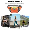 Nylon Phone Belt Bags Elastic Running Waistpack for Outdoor Sport (Orange)