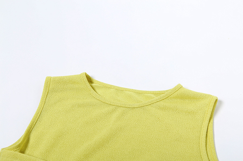 Tossy Women's Sexy Knit O Neck 2 Piece Skirt Sets Summer Bow Cover Up Lady Sleeveless Tank Top Sexy Beach Party Dress Outfits