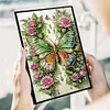 Schmetterling Blume - 5d DIY Basteln Notizbuch