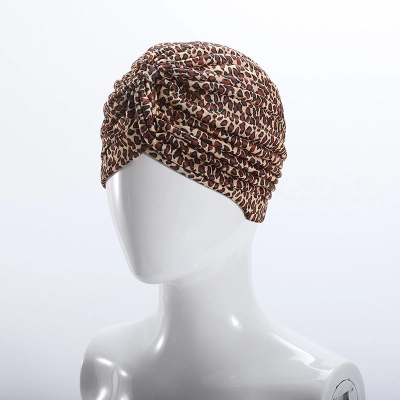 New Color Printed Leopard Print Indian Hat Popular Headscarf Cap Baotou Hat