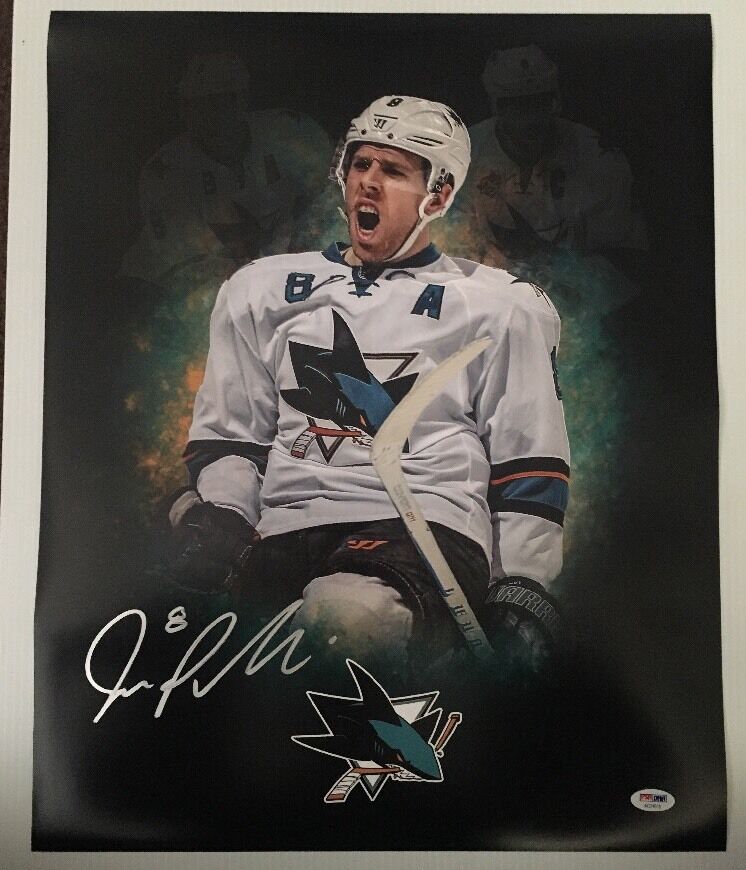 Joe Pavelski Signed Autographed 16x20 San Jose Sharks Photo Poster painting PSA/DNA COA