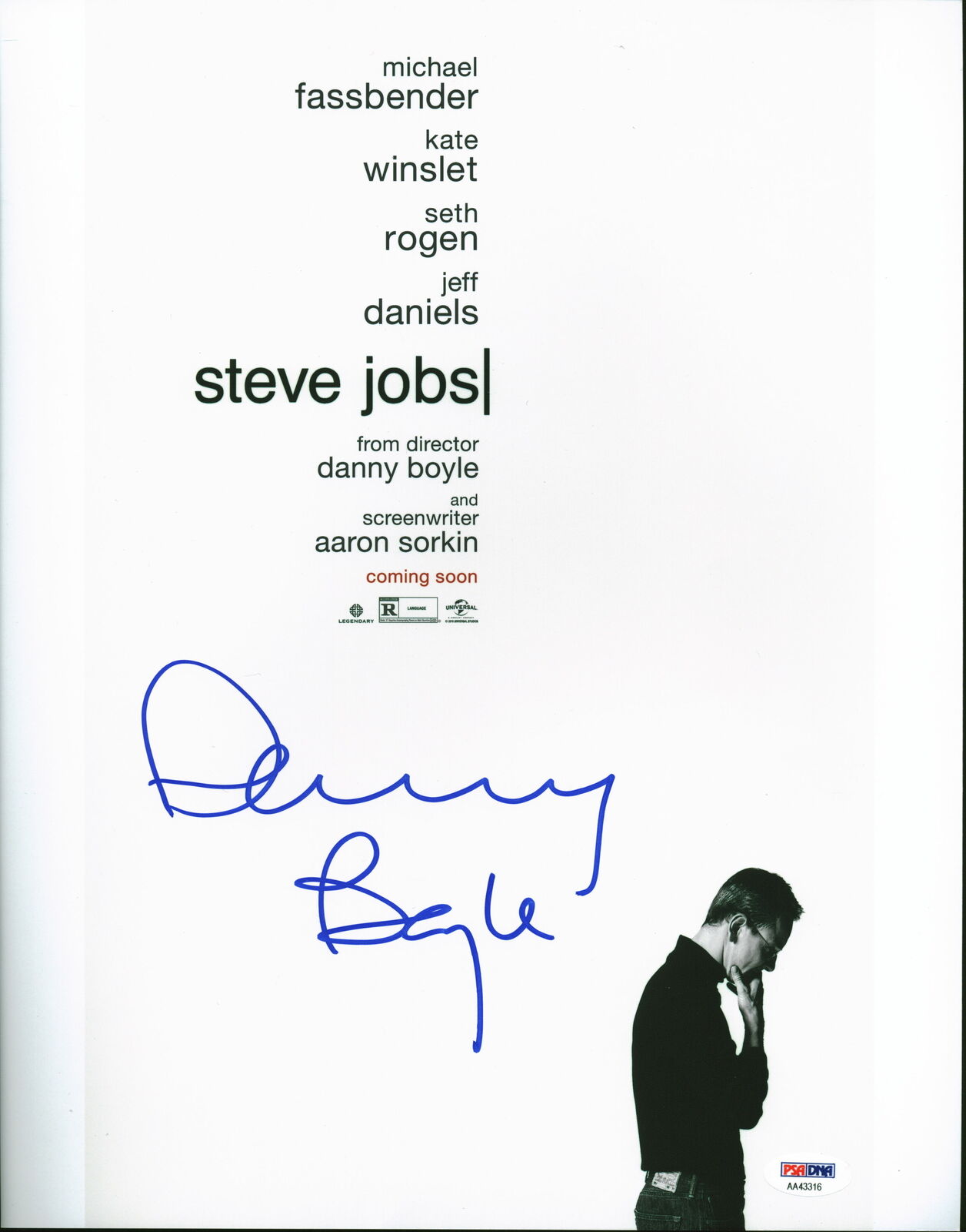 Danny Boyle Steve Jobs Authentic Signed 11x14 Photo Poster painting Autographed PSA/DNA #AA43316