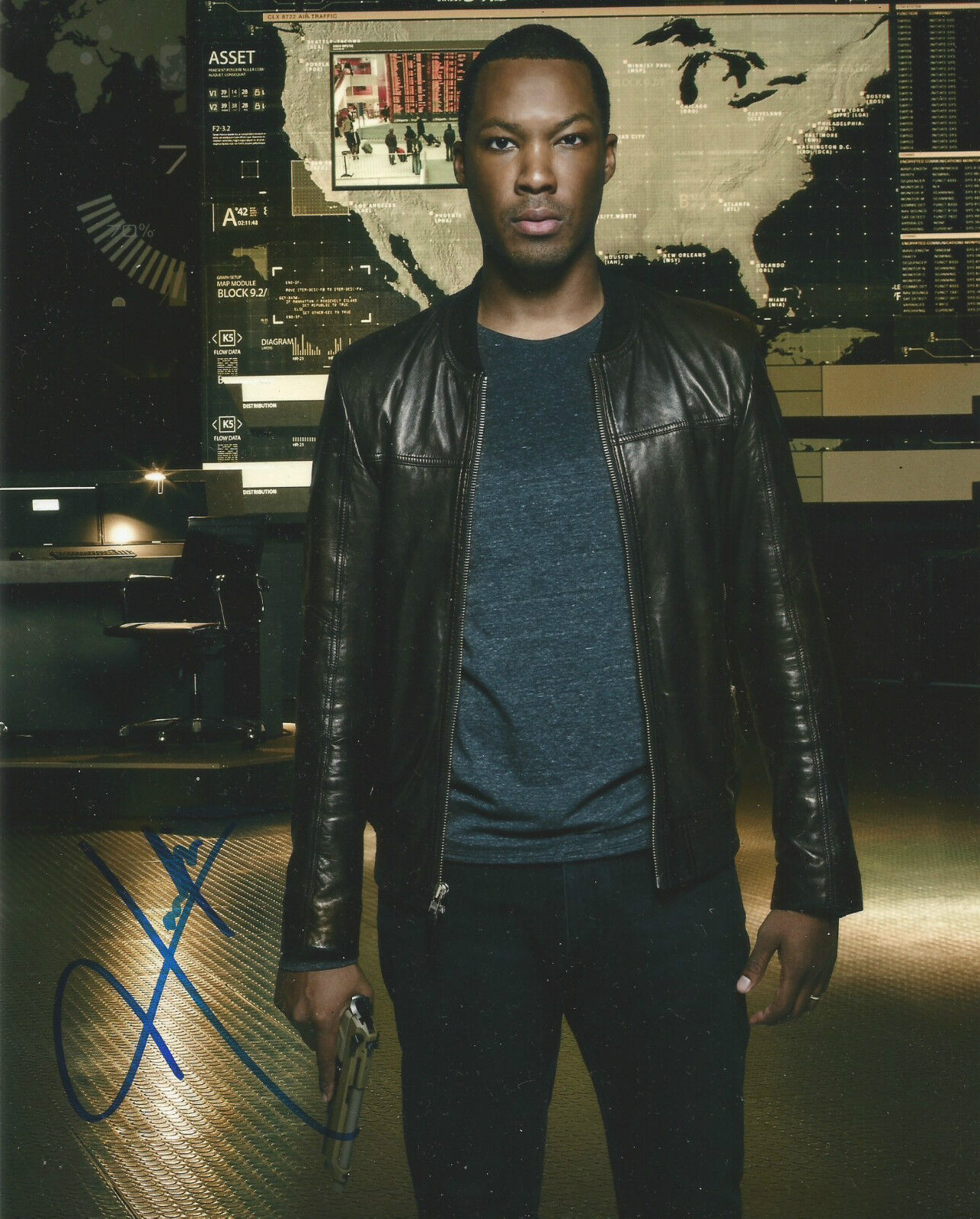 Corey Hawkins Signed 24:Legacy 10x8 Photo Poster painting AFTAL