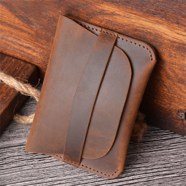 Simple and Creative Retro Casual Leather Card Holder