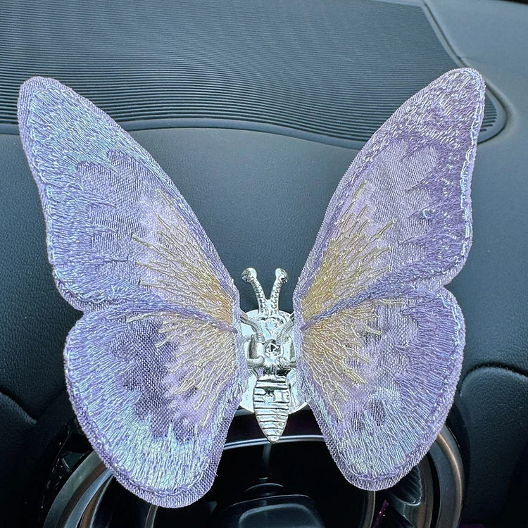 🦋dynamic embroidered butterfly car decorations🚙