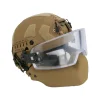  NIJ IV MICH Tactical Ballistic Helmet With Bulletproof Glass Face Shield And Chin Guard