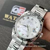 Lady's Rolex 31mm Datejust m278274-0005 Stainless steel on Oyster with Mother-of-pearl Diamond-set Dial Super clone