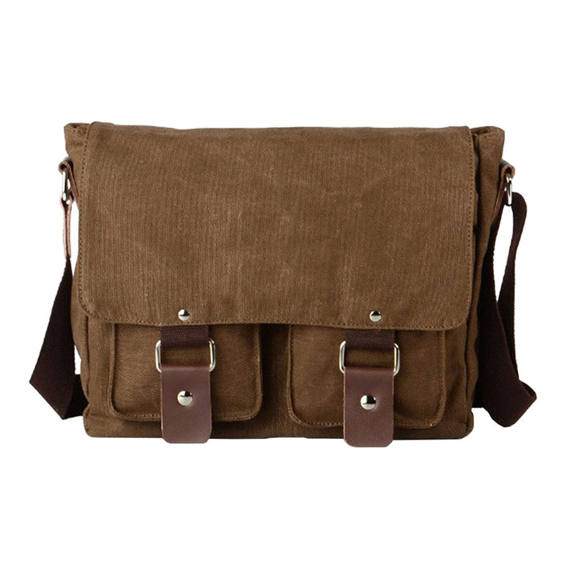 VRIGOO Retro Casual Canvas Satchel Messenger Bag
