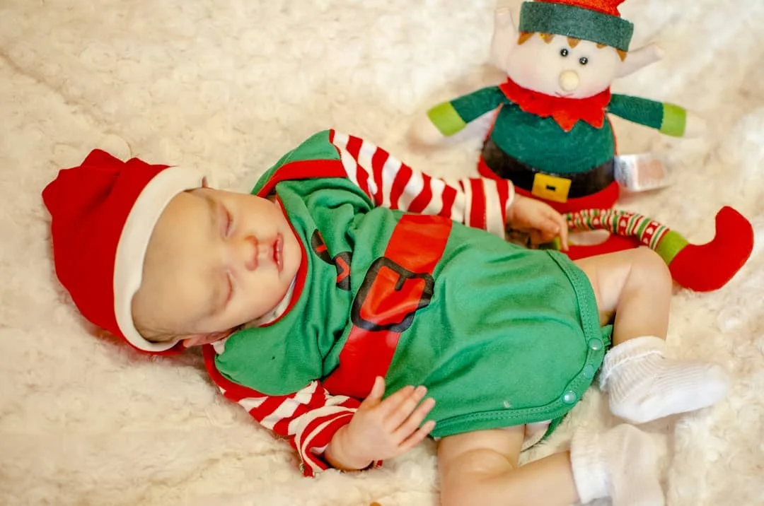 [Christmas Gift]"Merry Christmas!"-17"Real Lifelike Soft Weighted Body, Handmade Silicone Awake Reborn Baby Doll Set -Creativegiftss® - [product_tag] RSAJ-Creativegiftss®