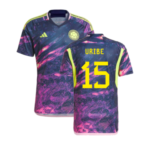 Columbia Mateus Uribe 15 Away Shirt Kit 2023-2024 - Women's World Cup 2023