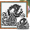 Beauty And The Beast Silhouette-11CT Stamped Cross Stitch 40*40cm tapestrymarket
