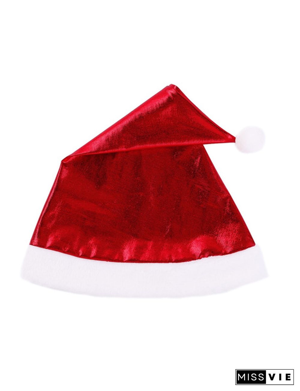 Womens Red 4Pcs Outfit Christmas Babe Outfit Costume White Flannel Trimmed Shiny Metallic Sleeveless Crop Top #S-XL