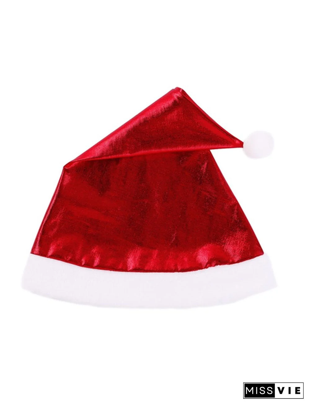 Womens Red 4Pcs Outfit Christmas Babe Outfit Costume White Flannel Trimmed Shiny Metallic Sleeveless Crop Top #S-XL