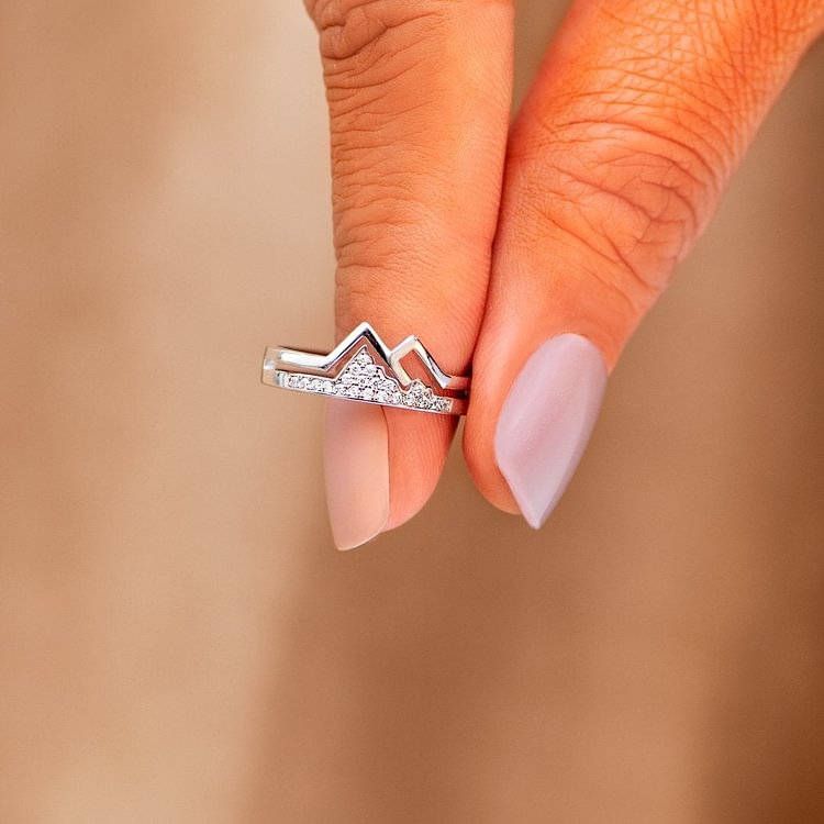 Be Brave Be You Mountain Ring