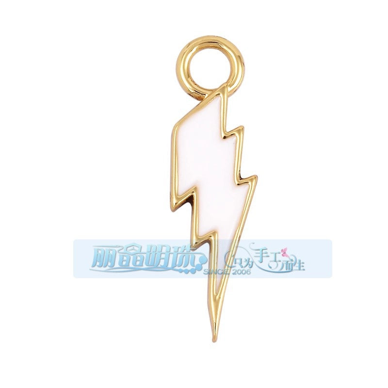 1 Piece 27*7.5mm 6*24mm Copper Lightning Pendant Jewelry Accessories