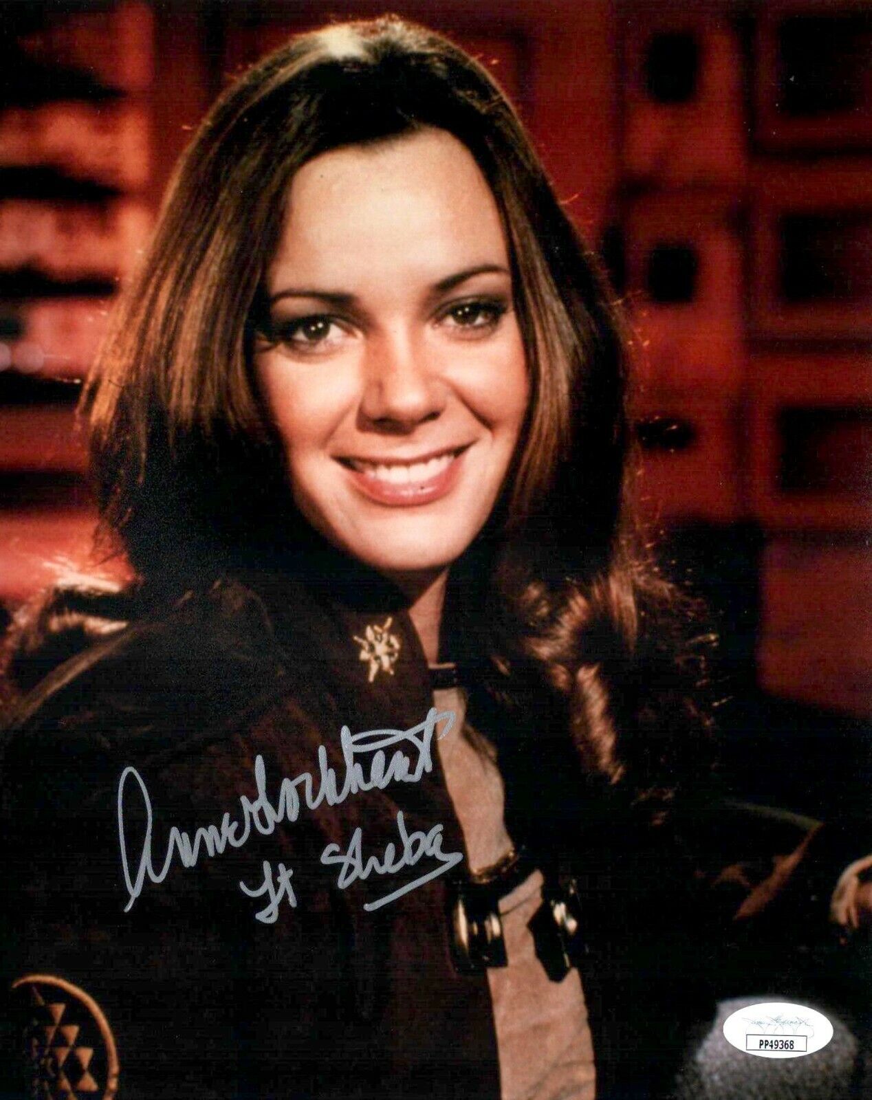 ANNE LOCKHART Signed BATTLESTAR GALACTICA 8x10 Photo Poster painting with JSA COA