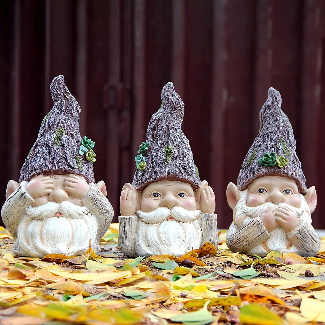Wisdom Gnome Garden Statue Garden Decoration Resin Accessories