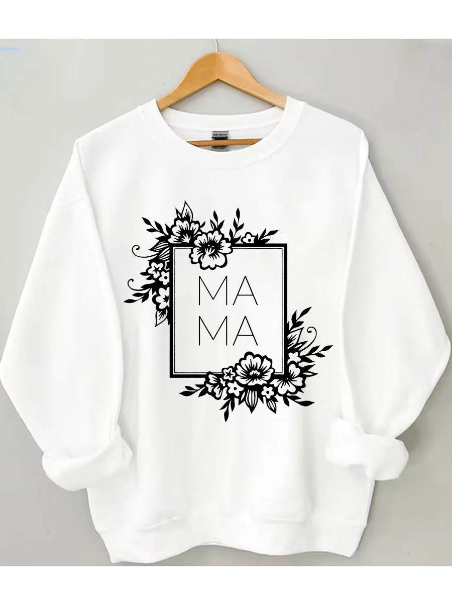 Mom Flower Sweatshirt