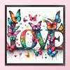Love Butterfly-11CT Stamped Cross Stitch 40*40cm/15.75*15.75in tapestrymarket