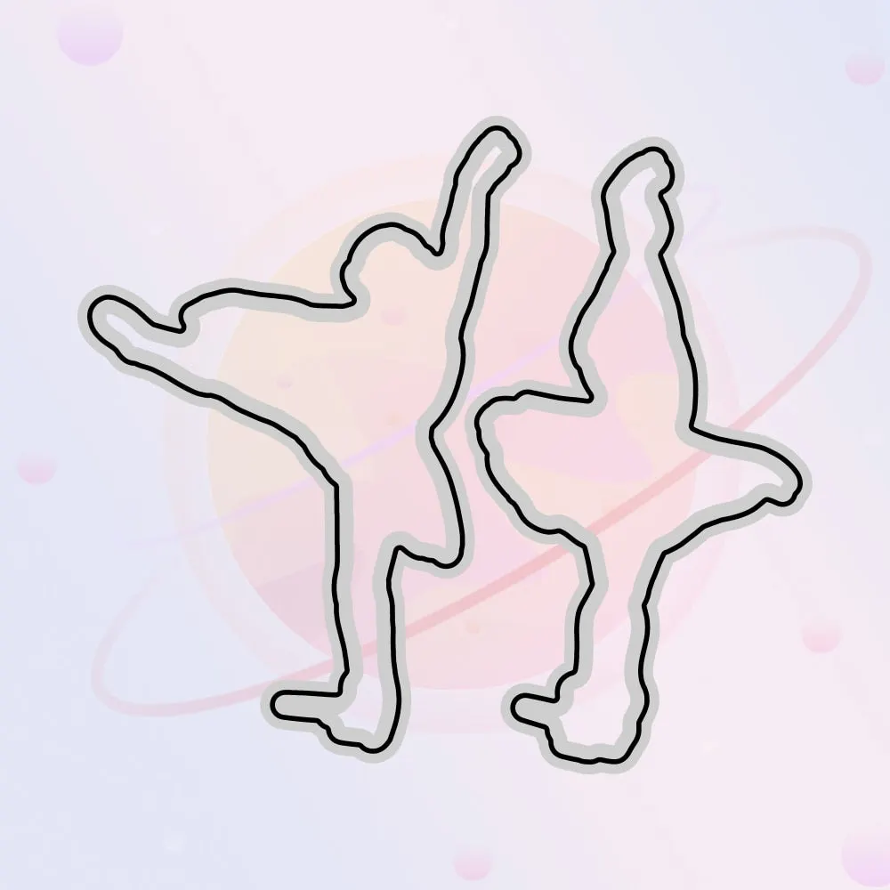 Beautiful Bellat Girl Metal Cutting Dies Clear Stamp Dancing Girls DIY Scrapbooking Tempate Stencil Dies Stamps Paper Card Decor