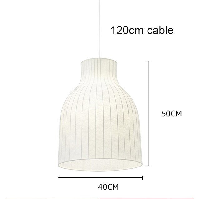 Nordic LED chandelier living room dining room bar duplex stairs pendant lights creative silk fabric dining table hanging lamp