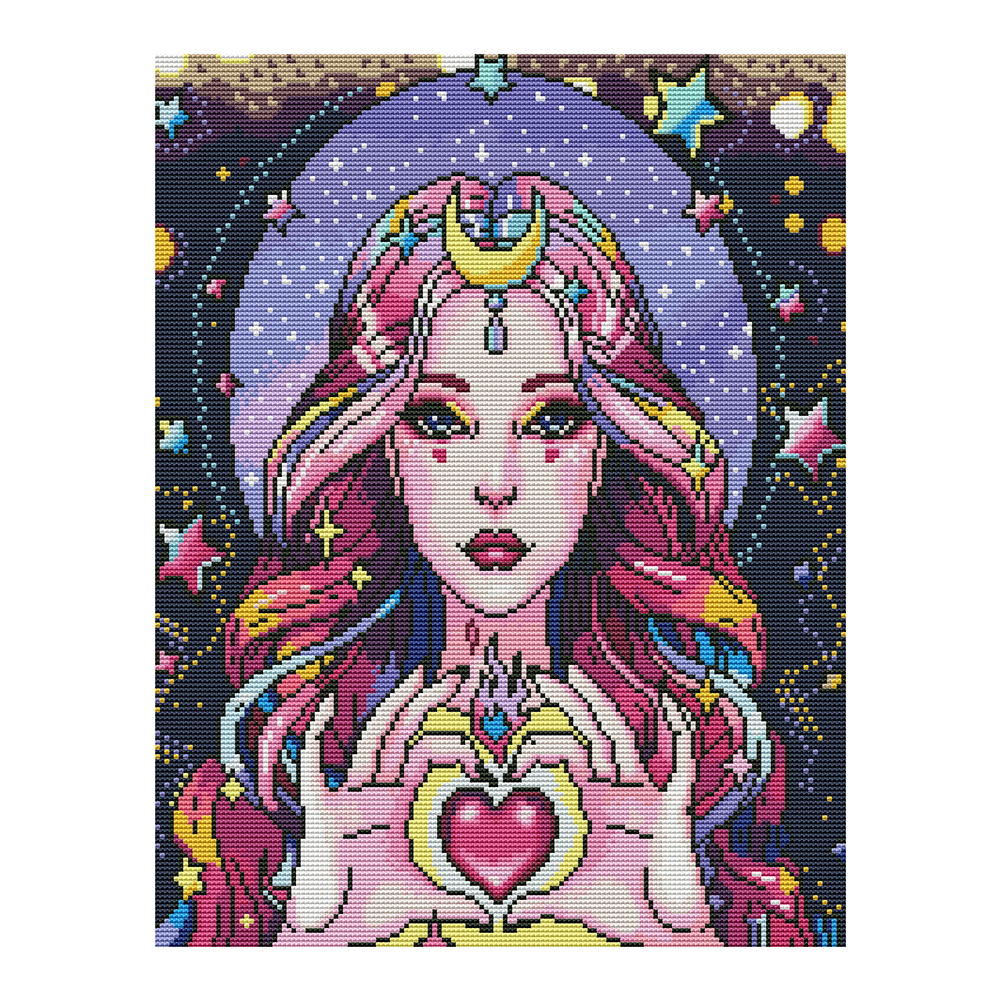 

Love Beauty - 11CT Stamped Cross Stitch - 50*40CM, 501 Original