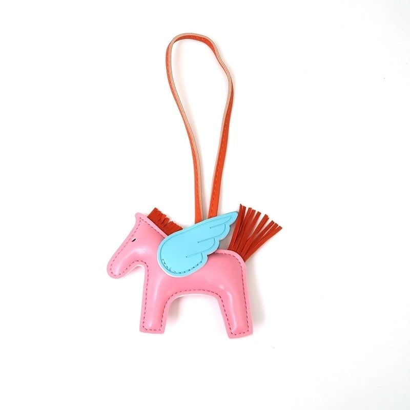 Lady Animal Pu Leather Bag Pendant Keychain