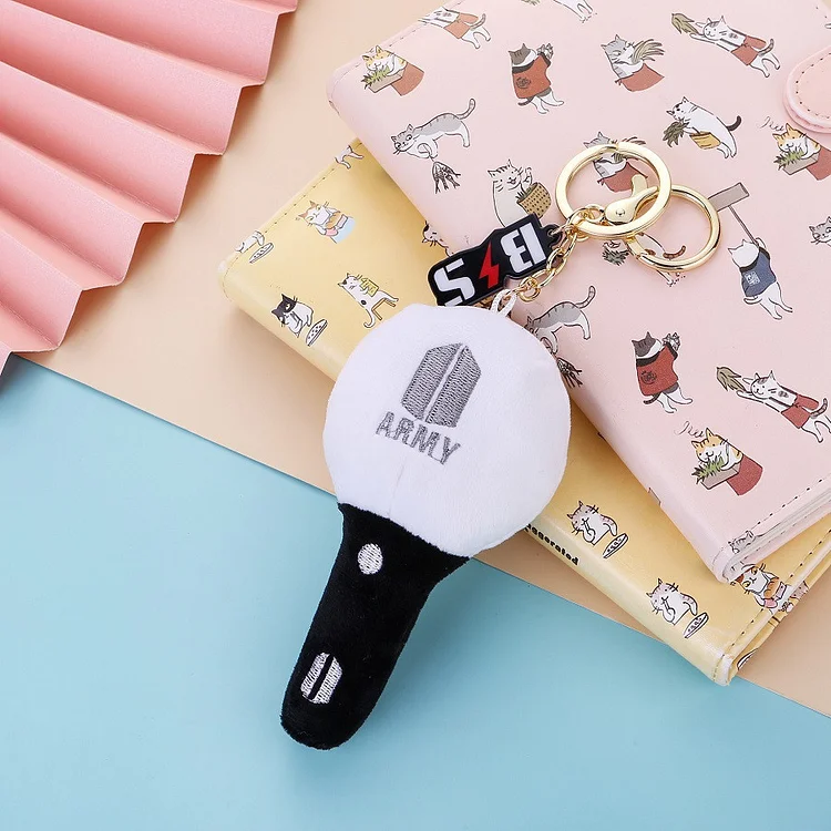 방탄소년단 Plush Light Stick Keychain