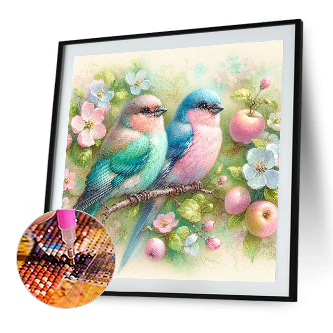 Diamond Painting - Full Round Drill - Flowers & Birds(Canvas|Canvas|30*30cm)