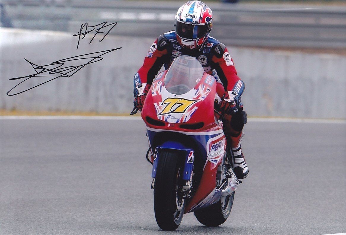 MotoGP JAMES ELLISON Signed ART Colour 12x8 Photo Poster painting