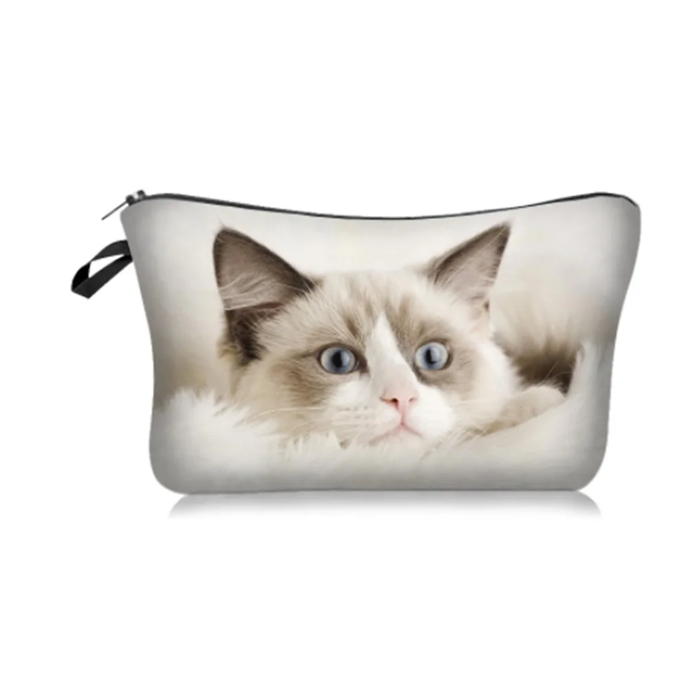 Polyester Cosmetic Bag - Cat