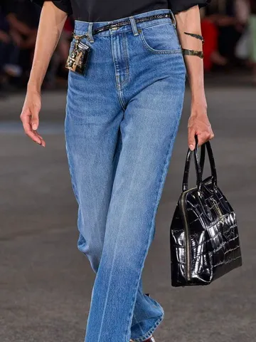 Denim Loose Plain Jeans