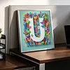 Butterfly Flower U 5D Partial Drill DIY Diamond Painting Kit 30*30cm