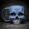Gothic Coffee Cup Mug Skull Head Personality Creative Bloody Horror Zombie Head Simulation Bleeding 3d Resin