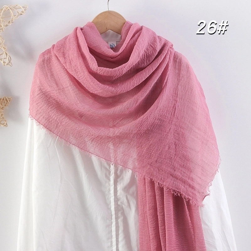 Women’s Elegant Basic Solid Color Cotton And Linen Scarf