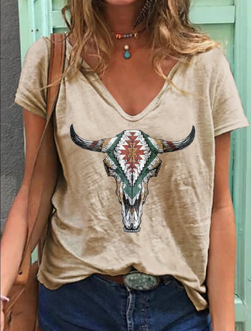 Urban leisure hooded short-sleeved T-shirt ethnic wind T-shirt female