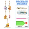 5pcs DIY Winnie the Pooh Diamond Painting Double-Sided Keychains