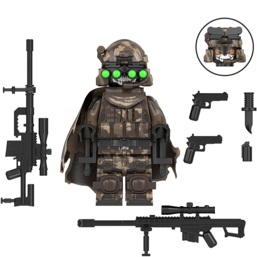 Sniper Soldier Custom Military Minifigure Minifigure Bricks monstertoys